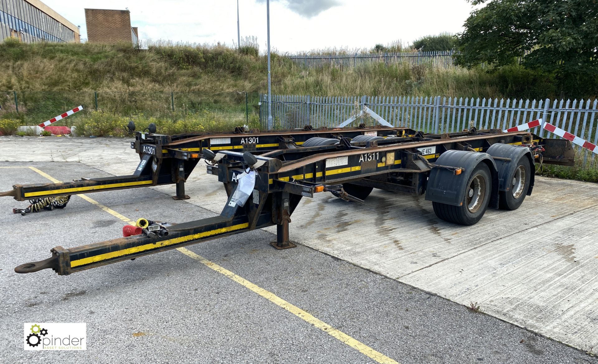 Don-Bur DC18CK twin axle draw bar Demount Trailer, year 2012, 18tonne GVW, registration C333931,