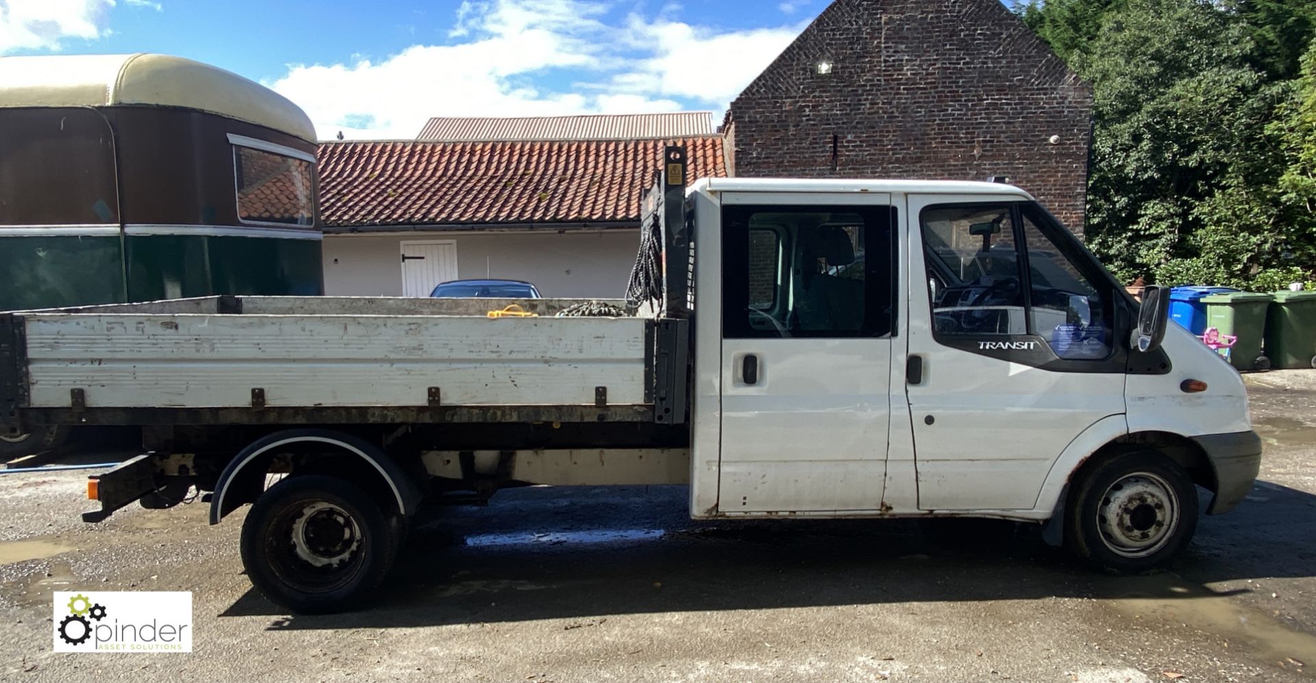 Ford Transit 100 T350L double cab RWD Tipper, registration SC08 SJV, date of registration 24 July - Image 6 of 20