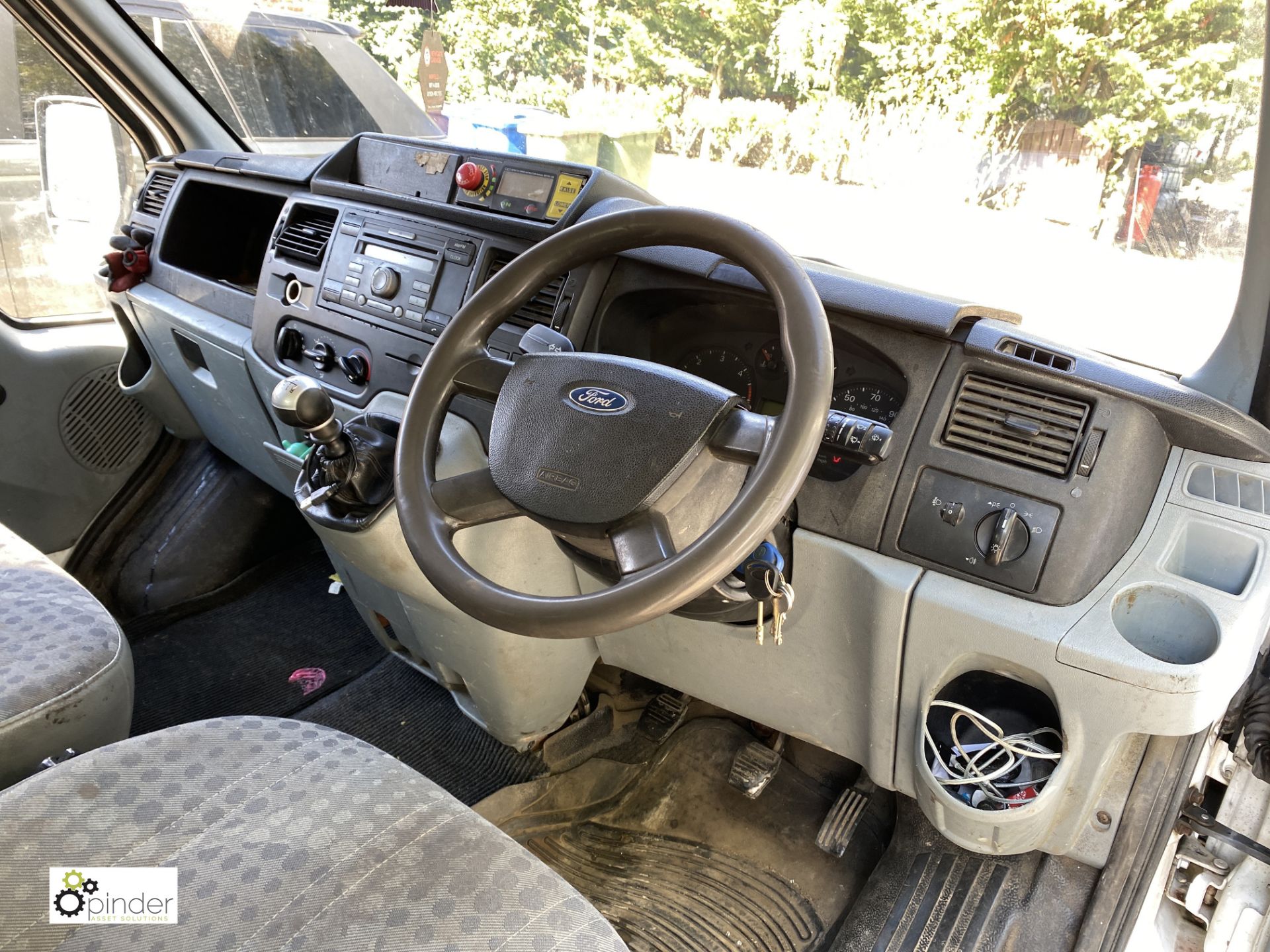 Ford Transit 100 T350L double cab RWD Tipper, registration SC08 SJV, date of registration 24 July - Image 15 of 20