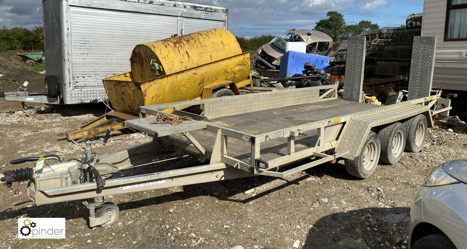 Ifor Williams 3Hb GP146 G3 triple axle Trailer, 3500kg, with fold down ramps, 4300mm x 1800mm