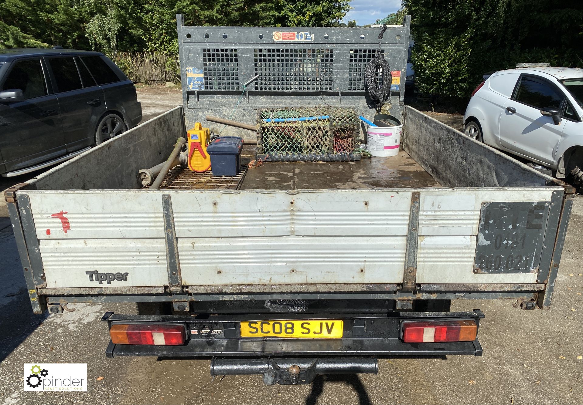 Ford Transit 100 T350L double cab RWD Tipper, registration SC08 SJV, date of registration 24 July - Image 8 of 20