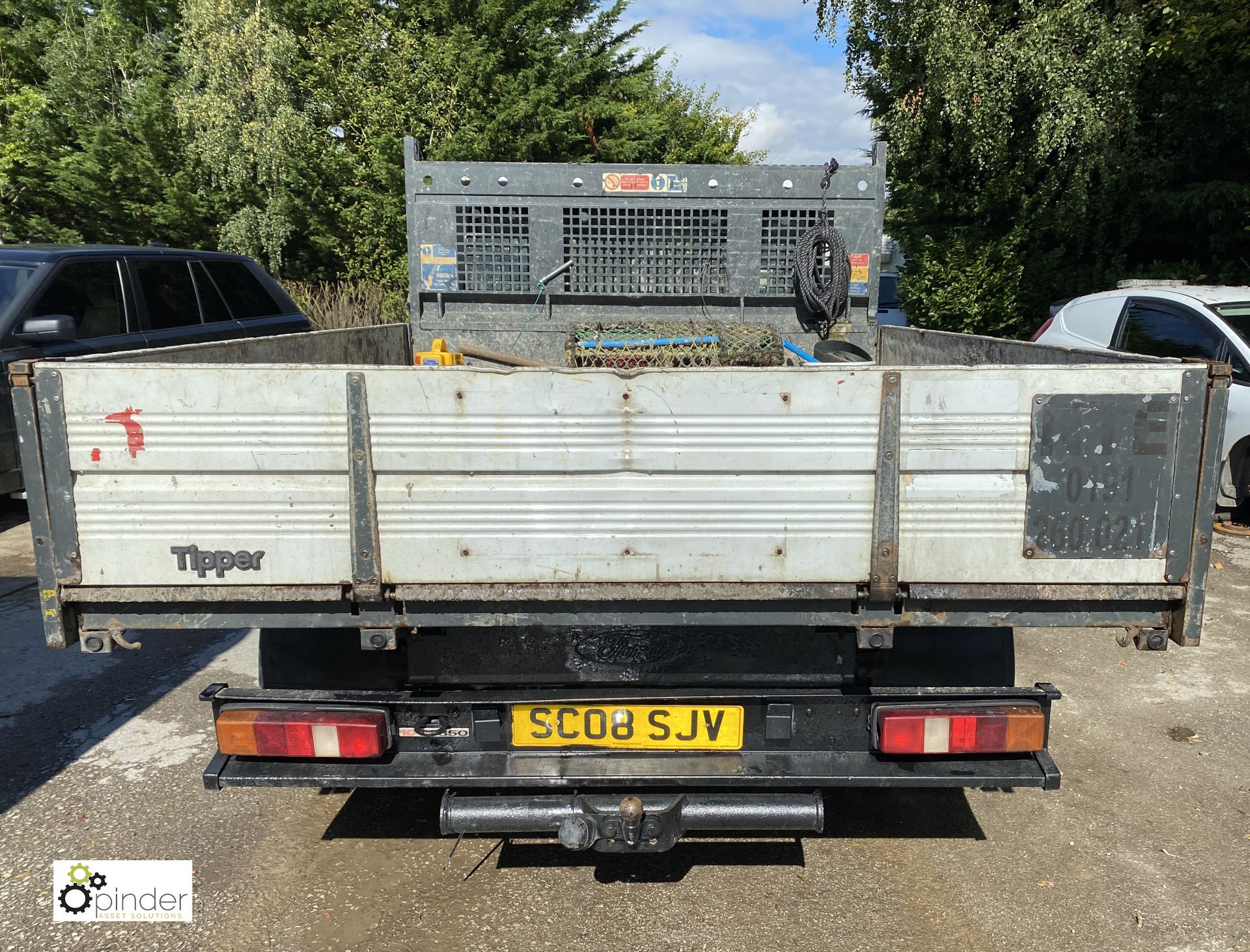 Ford Transit 100 T350L double cab RWD Tipper, registration SC08 SJV, date of registration 24 July - Image 7 of 20