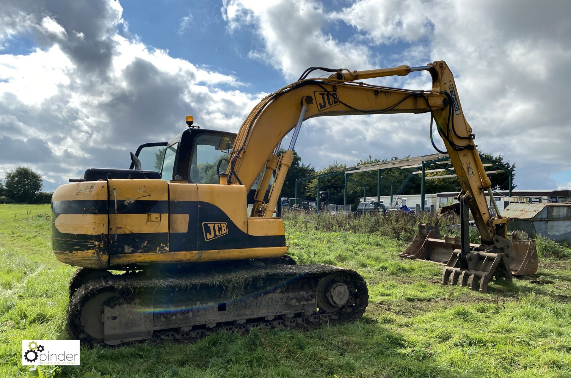 JCB JS130 360° Excavator, with JCB quick hitch, VIN SLPJS9022E0890309, product ID 0890309, year - Image 3 of 19