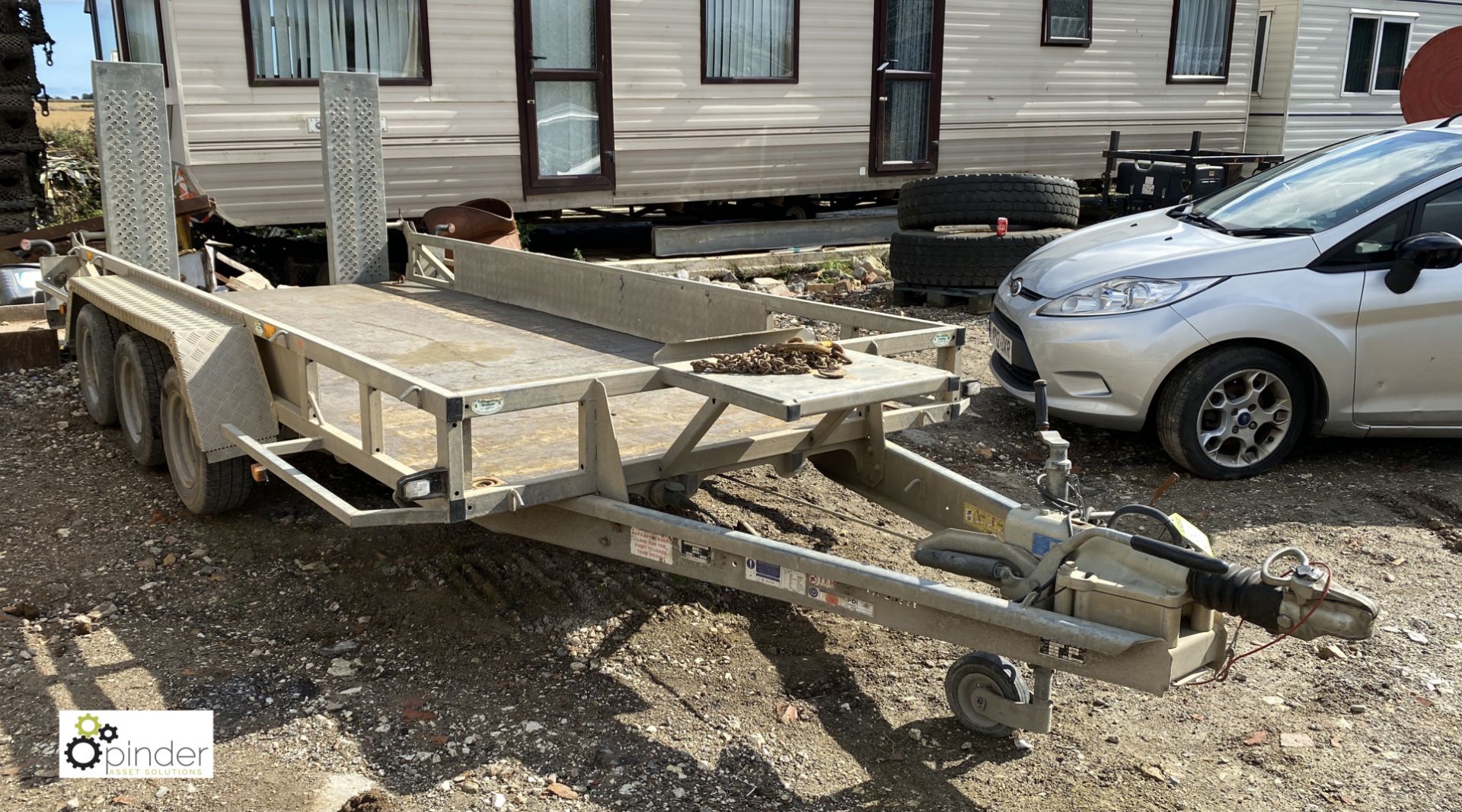 Ifor Williams 3Hb GP146 G3 triple axle Trailer, 3500kg, with fold down ramps, 4300mm x 1800mm - Image 3 of 11