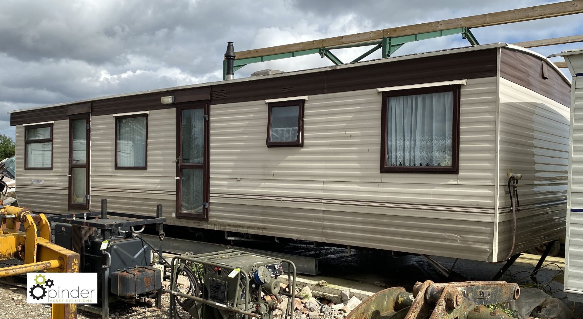 Image Super Static Caravan, 35ft x 12ft x 2B, 2 bedrooms, bathroom, entrance hall, cupboard,