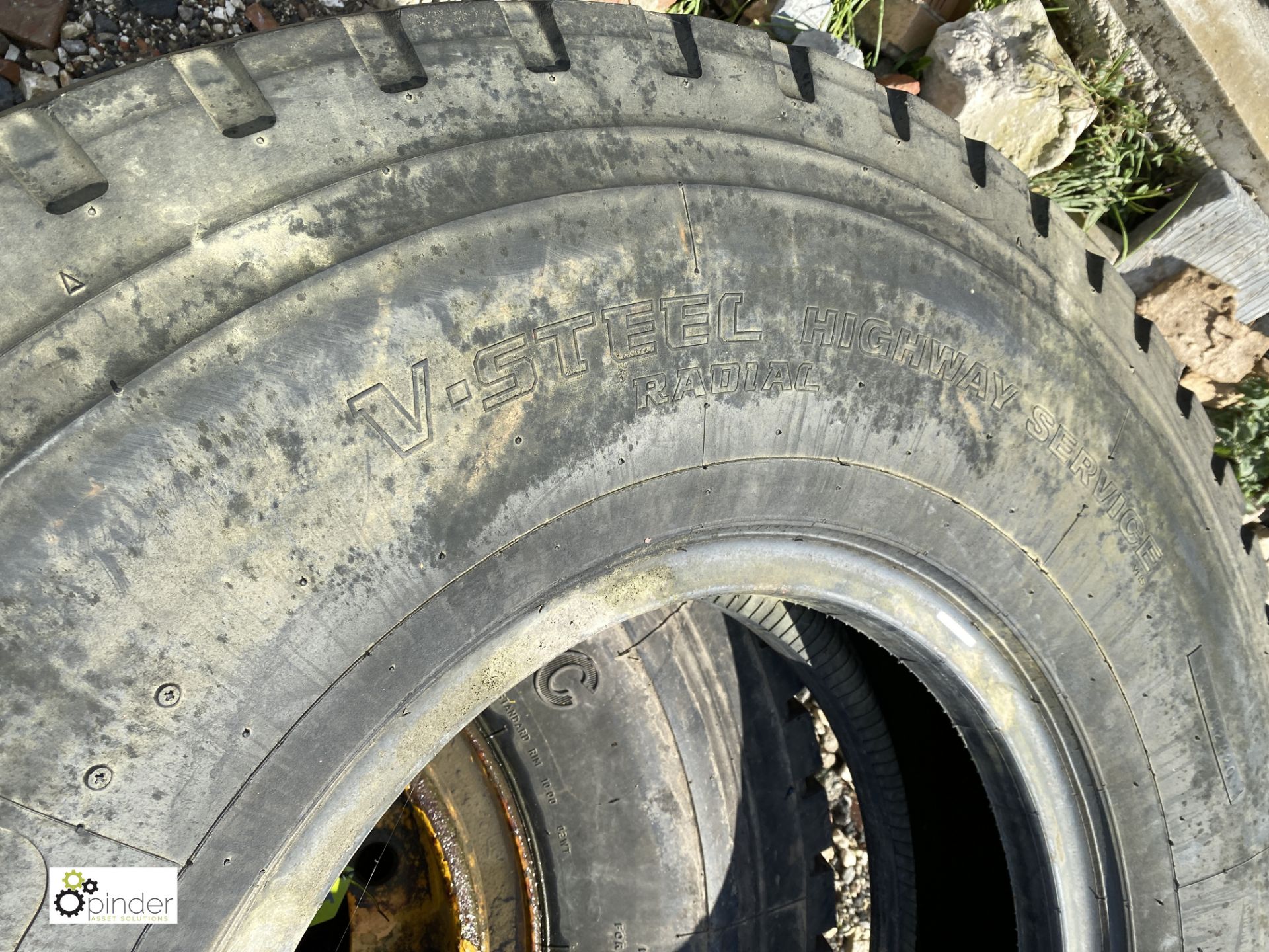 Bridgestone 385/95 R25 tubeless Wagon Tyre and Techking 385/95 R25 tubeless Wagon Tyre with rim - Image 5 of 5