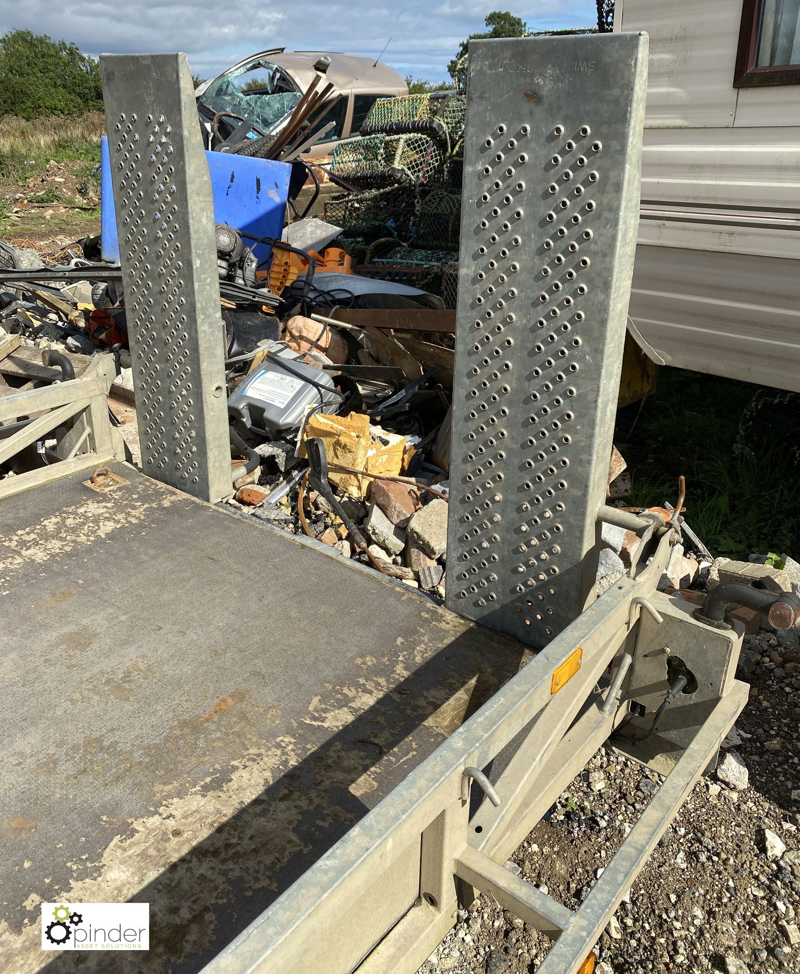 Ifor Williams 3Hb GP146 G3 triple axle Trailer, 3500kg, with fold down ramps, 4300mm x 1800mm - Image 9 of 11