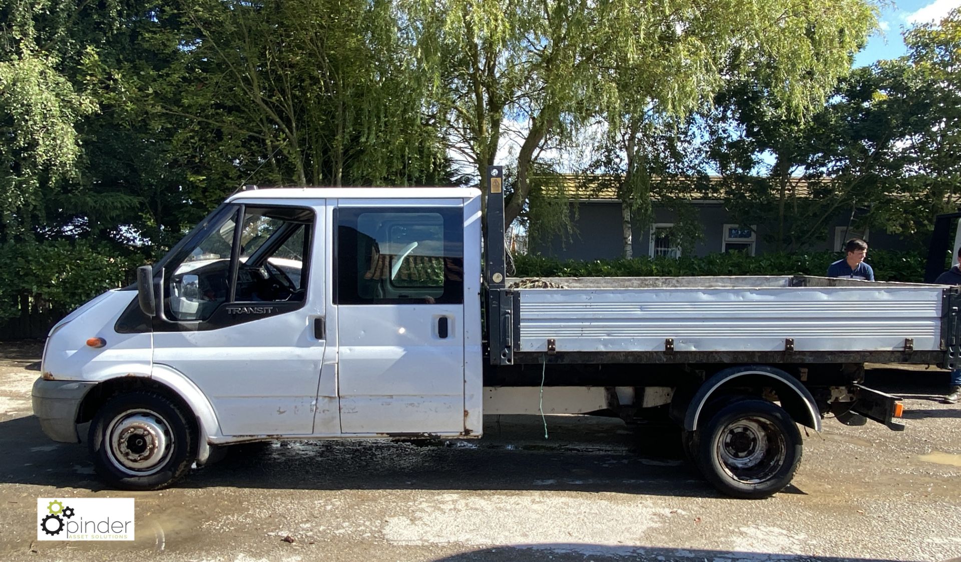 Ford Transit 100 T350L double cab RWD Tipper, registration SC08 SJV, date of registration 24 July - Image 11 of 20