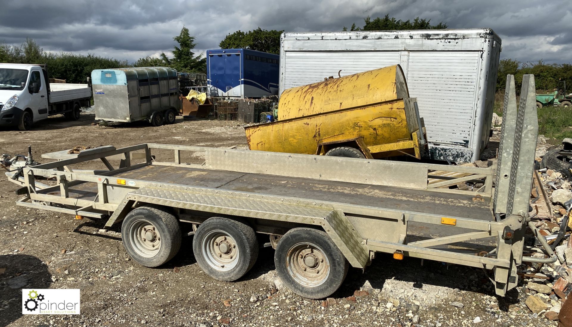 Ifor Williams 3Hb GP146 G3 triple axle Trailer, 3500kg, with fold down ramps, 4300mm x 1800mm - Image 10 of 11