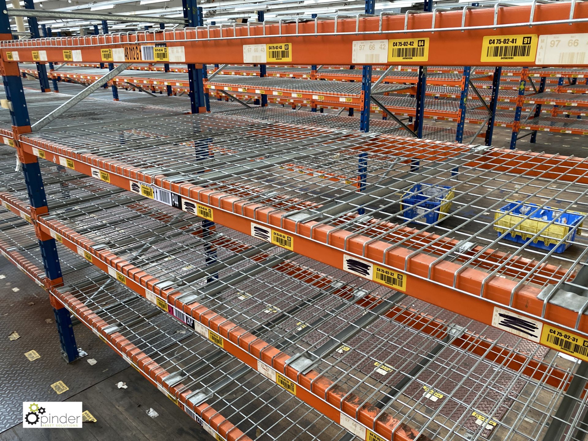 8 bays PSS 2K85 16 boltless Stock Racking, comprising 9 uprights 2400mm x 1200mm, 64 beams 2700mm, - Image 3 of 4