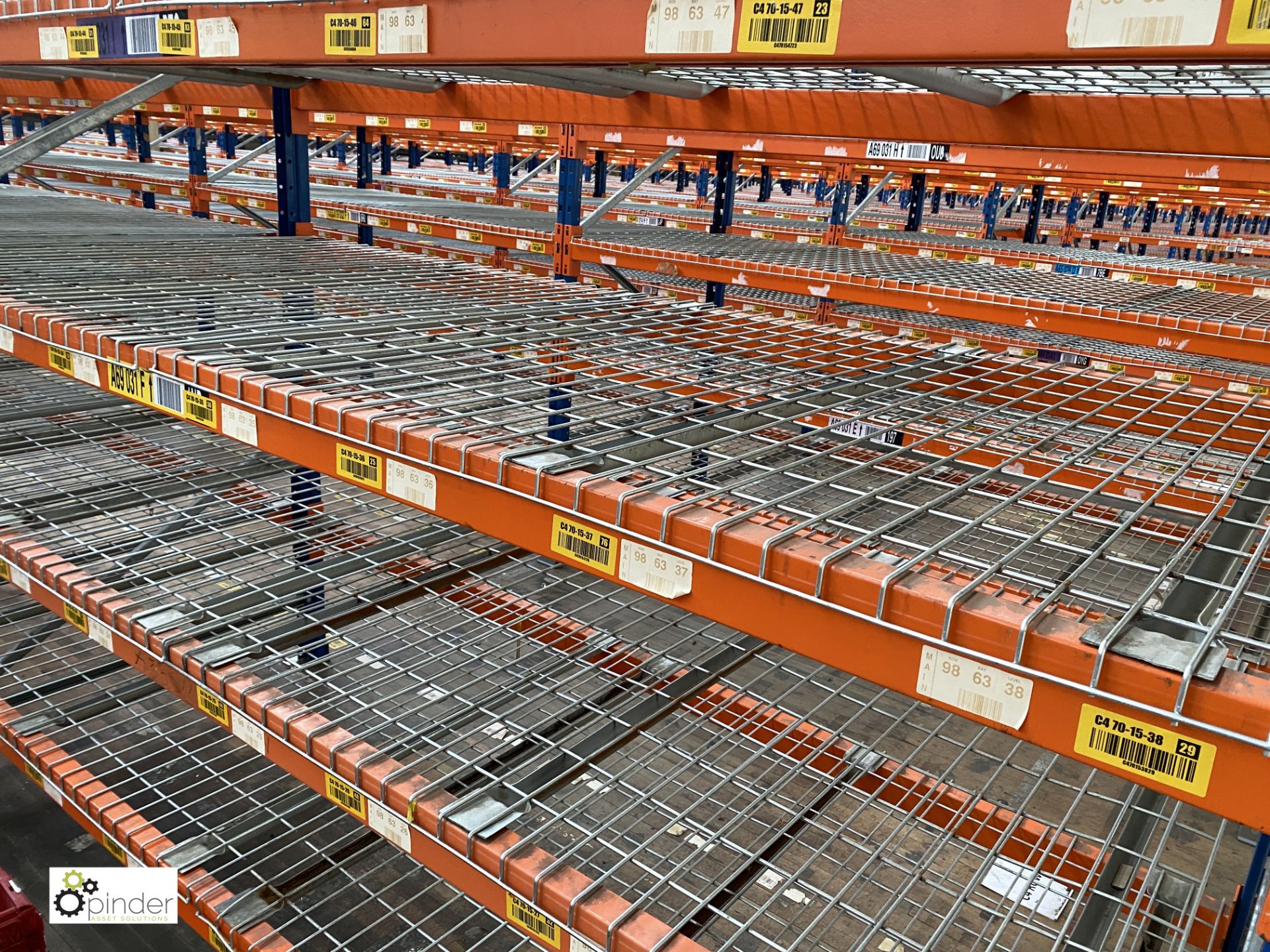 8 bays PSS 2K85 16 boltless Stock Racking, comprising 9 uprights 2400mm x 1200mm, 64 beams 2700mm, - Image 3 of 4