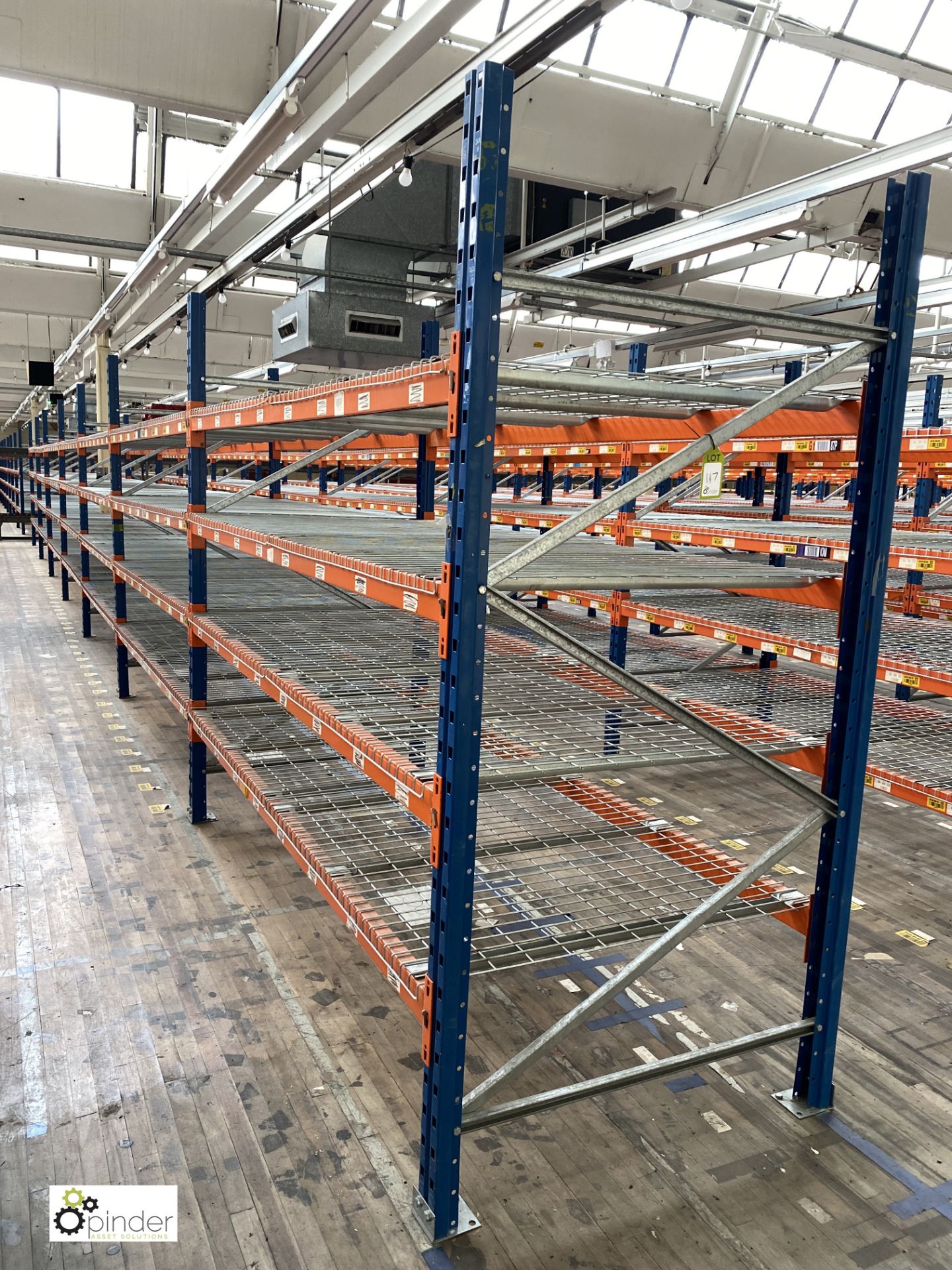 7 bays PSS 2K85 16 boltless Stock Racking, comprising 8 uprights 2400mm x 1200mm, 56 beams 2700mm, - Image 2 of 5