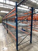 6 bays PSS 2K85 16 boltless Stock Racking, comprising 7 uprights 2400mm x 1200mm, 48 beams 2700mm,