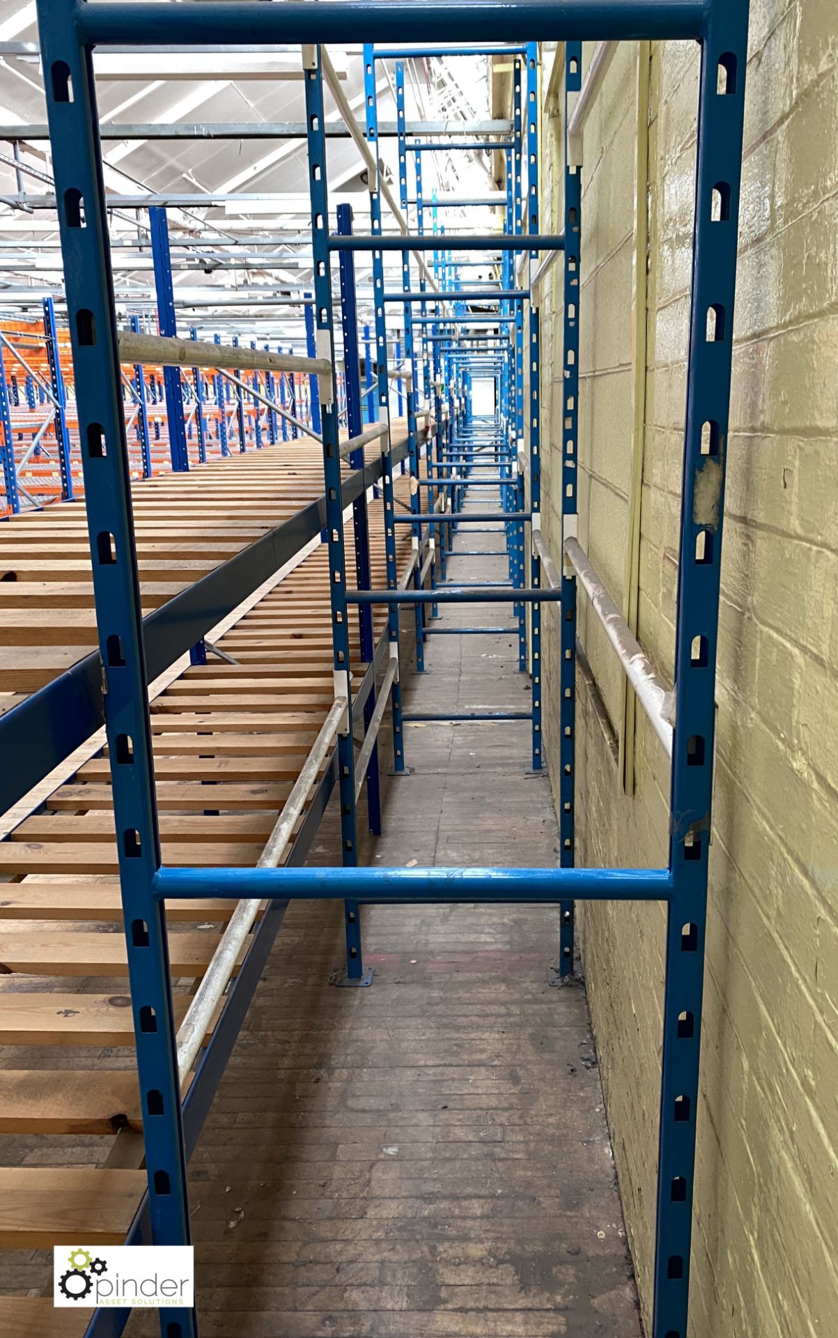 11 bays boltless Garment Hanging Racking, comprising 12 uprights 3050mm x 610mm, 55 tubular rails - Image 2 of 4