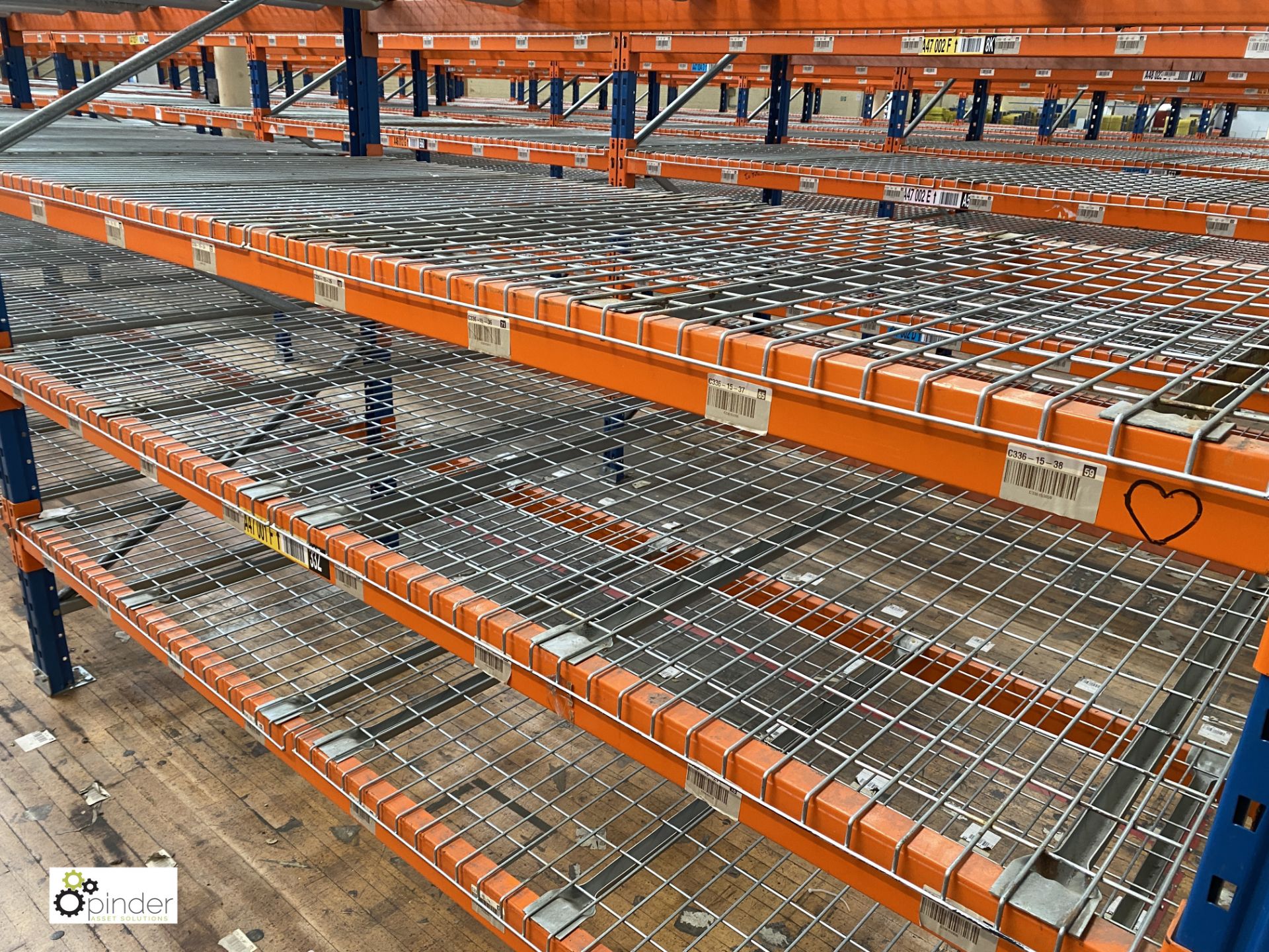 8 bays PSS 2K85 16 boltless Stock Racking, comprising 9 uprights 2400mm x 1200mm, 64 beams 2700mm, - Image 3 of 4