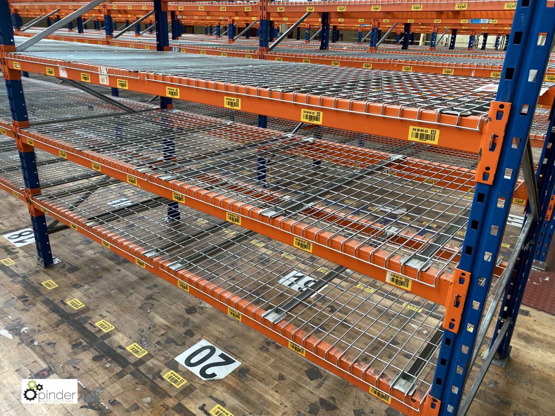 8 bays PSS 2K85 16 boltless Stock Racking, comprising 9 uprights 2400mm x 1200mm, 64 beams 2700mm, - Image 3 of 4