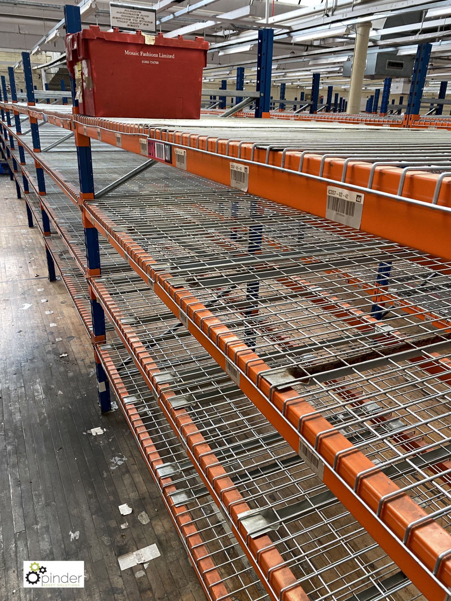 8 bays PSS 2K85 16 boltless Stock Racking, comprising 9 uprights 2400mm x 1200mm, 64 beams 2700mm, - Image 2 of 4