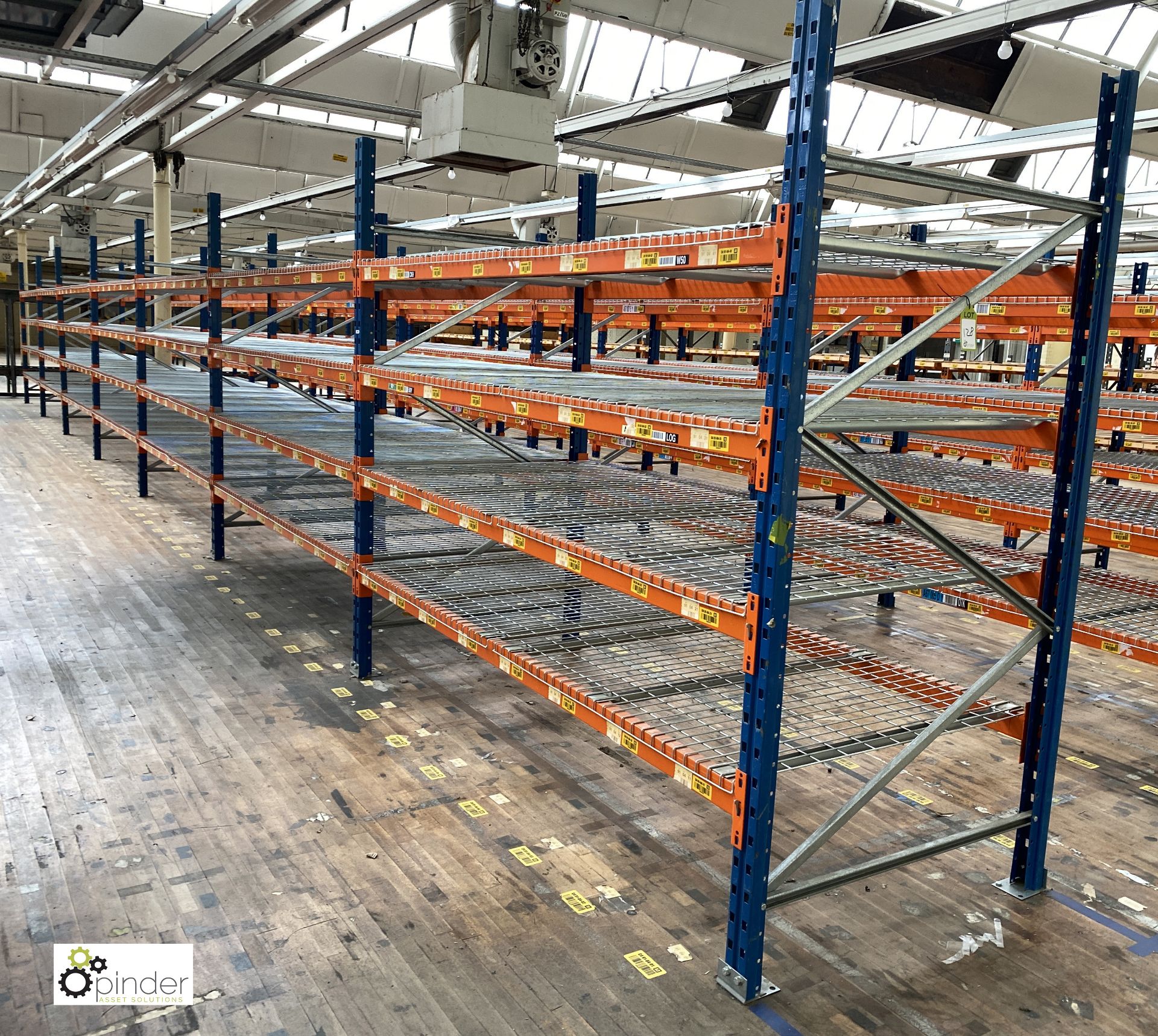 7 bays PSS 2K85 16 boltless Stock Racking, comprising 8 uprights 2400mm x 1200mm, 56 beams 2700mm, - Image 2 of 5