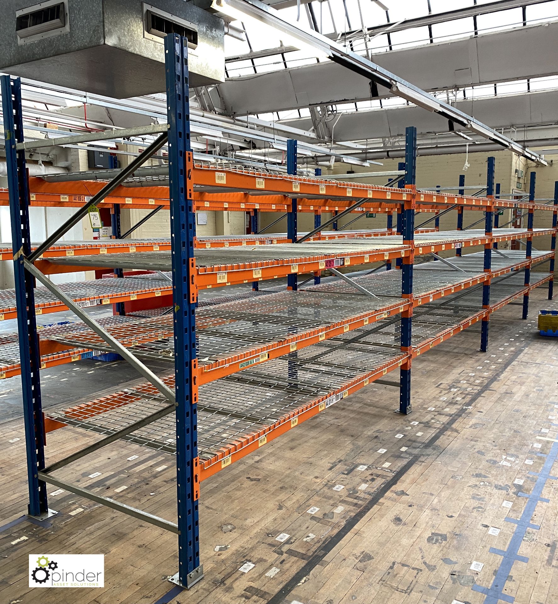 4 bays PSS 2K85 16 boltless Stock Racking, comprising 5 uprights 2400mm x 1200mm, 32 beams 2700mm, - Image 2 of 5