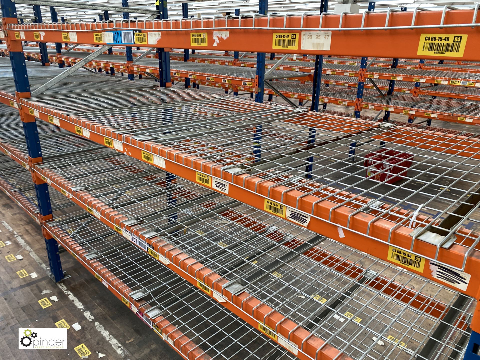 8 bays PSS 2K85 16 boltless Stock Racking, comprising 9 uprights 2400mm x 1200mm, 64 beams 2700mm, - Image 3 of 4