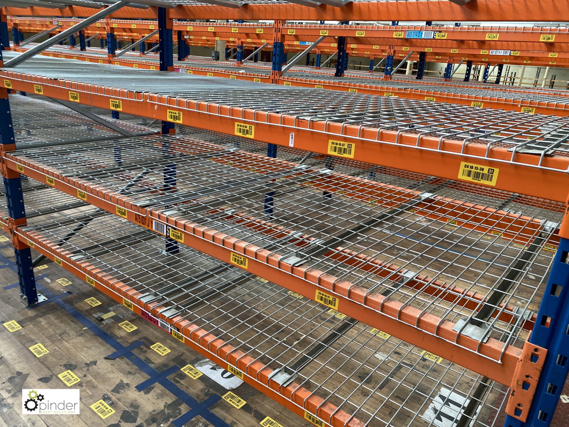 8 bays PSS 2K85 16 boltless Stock Racking, comprising 9 uprights 2400mm x 1200mm, 64 beams 2700mm, - Image 3 of 4