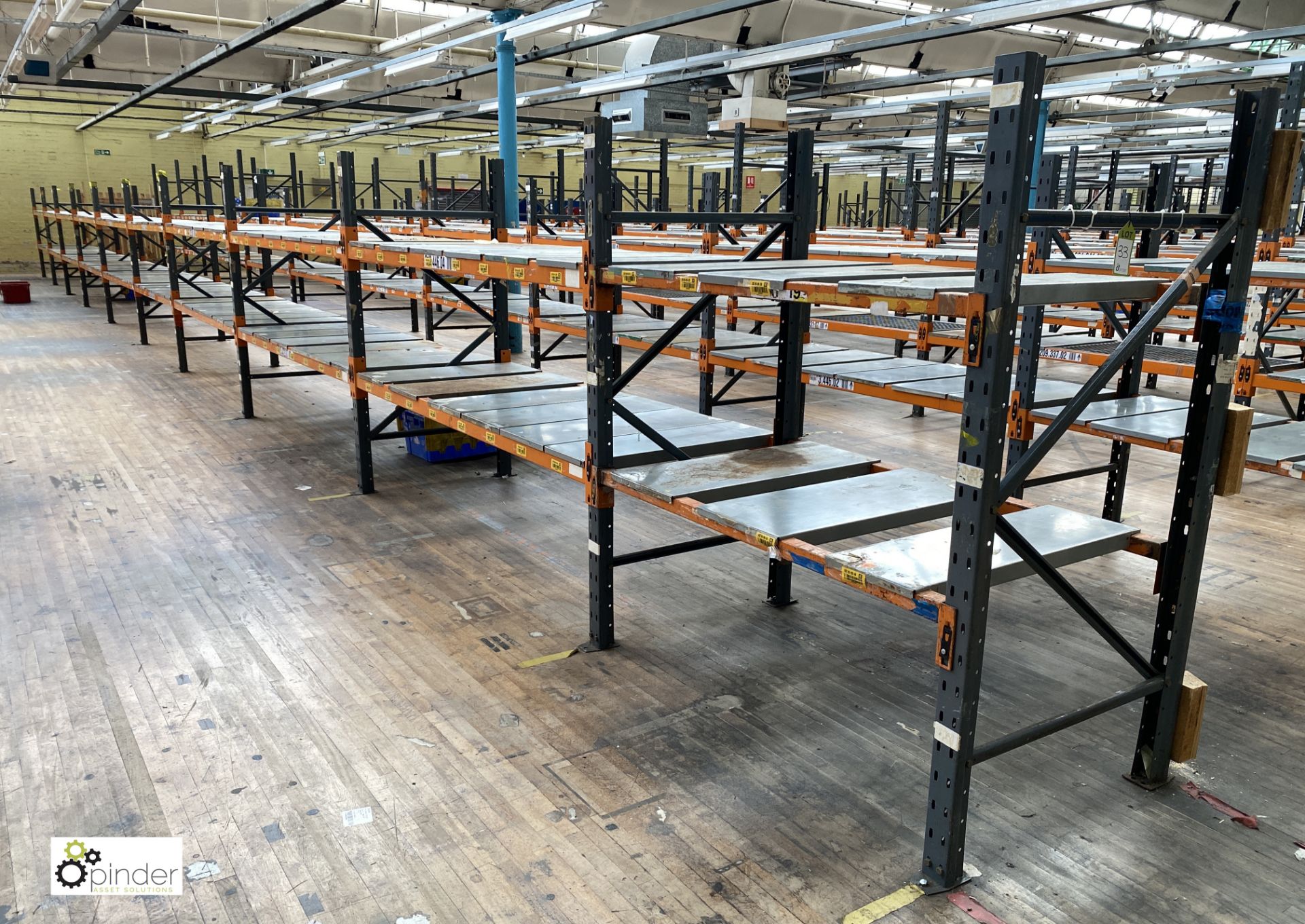 10 bays Dexion Speedlock boltless Racking comprising 11 uprights 1835mm x 910mm, 40 beams 2450mm,