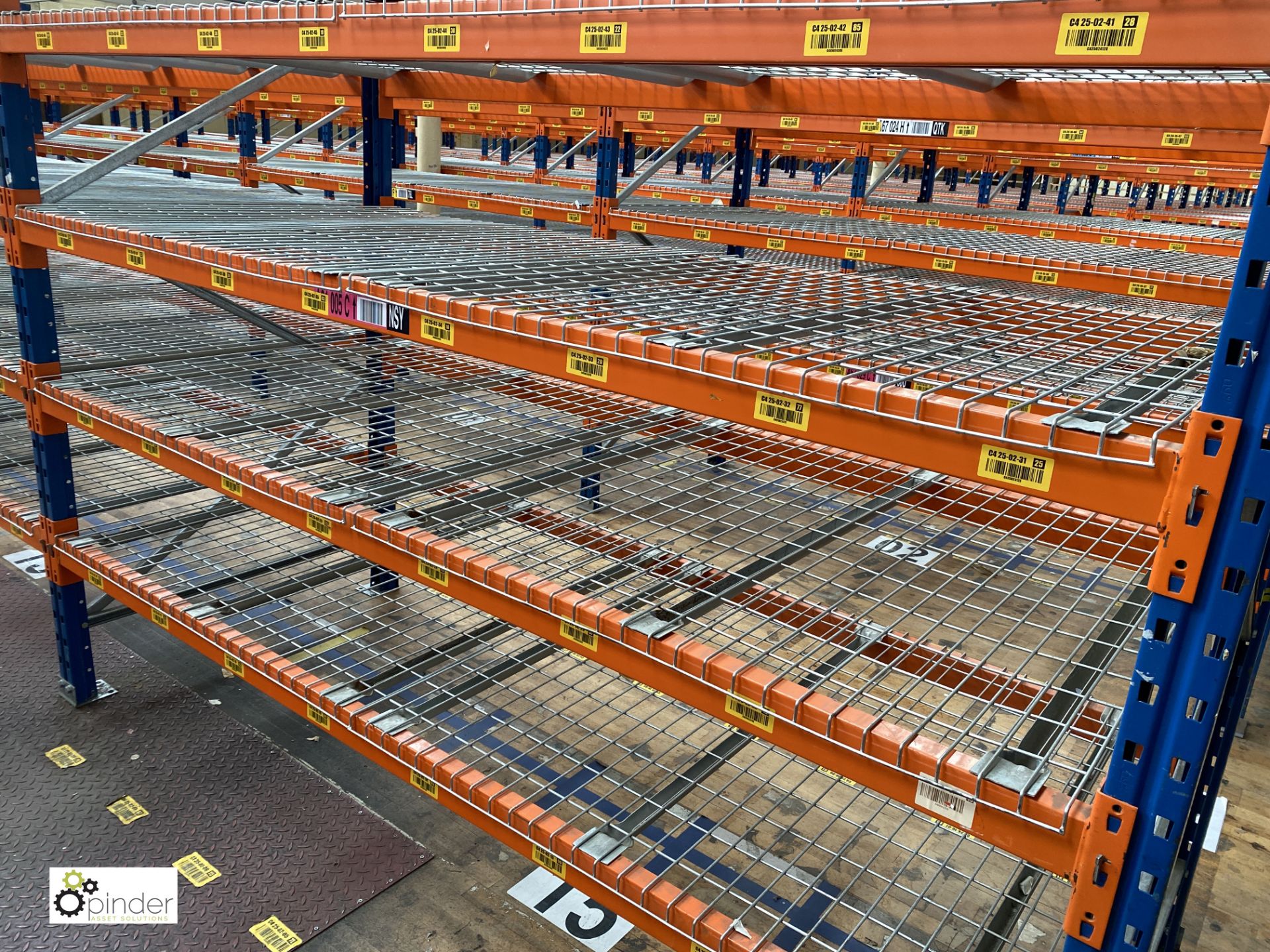 8 bays PSS 2K85 16 boltless Stock Racking, comprising 9 uprights 2400mm x 1200mm, 64 beams 2700mm, - Image 3 of 4