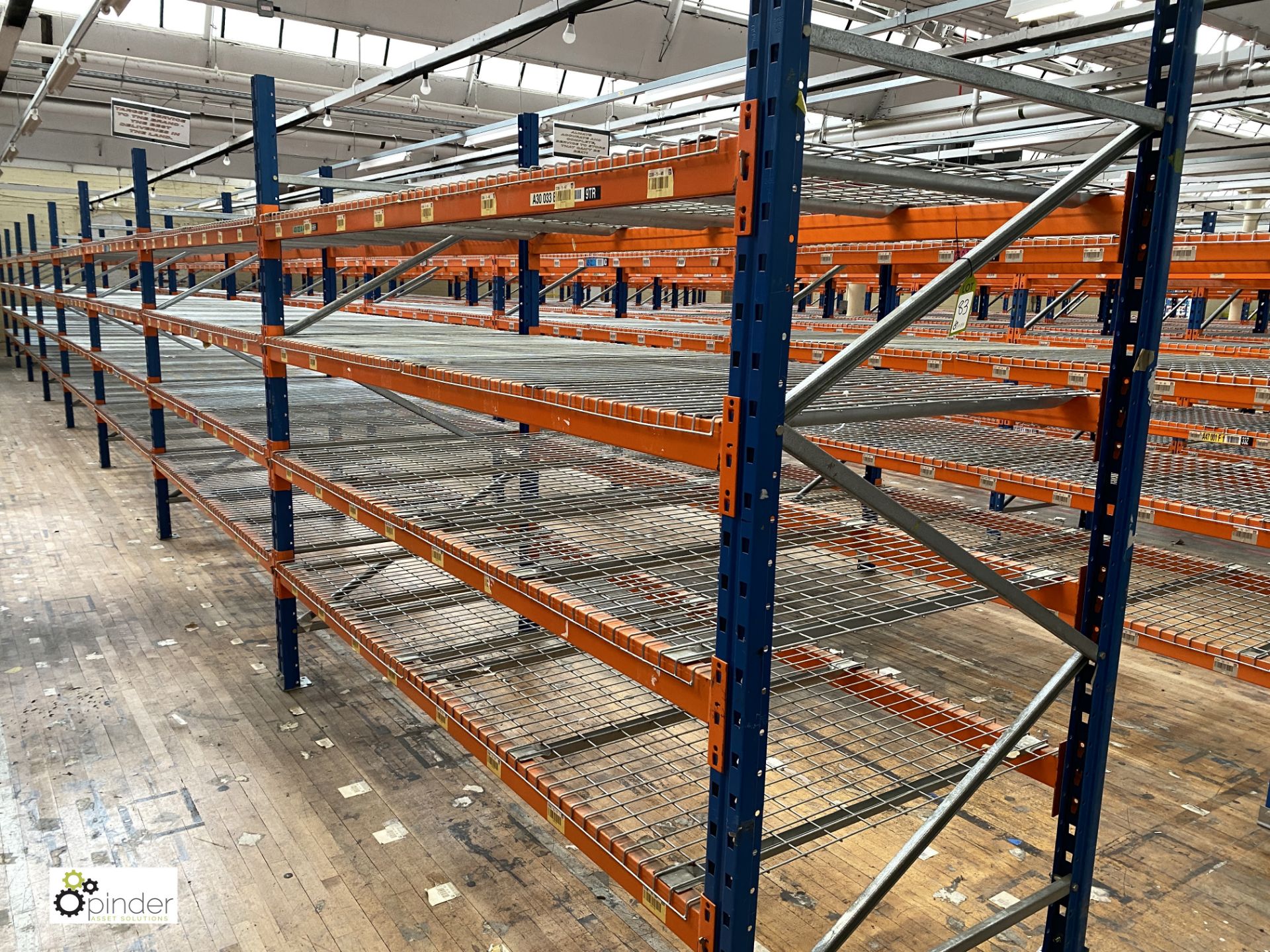 8 bays PSS 2K85 16 boltless Stock Racking, comprising 9 uprights 2400mm x 1200mm, 64 beams 2700mm, - Image 2 of 5