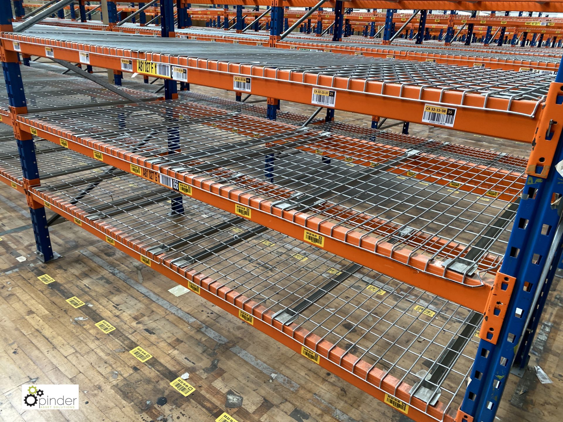 8 bays PSS 2K85 16 boltless Stock Racking, comprising 9 uprights 2400mm x 1200mm, 64 beams 2700mm, - Image 3 of 4