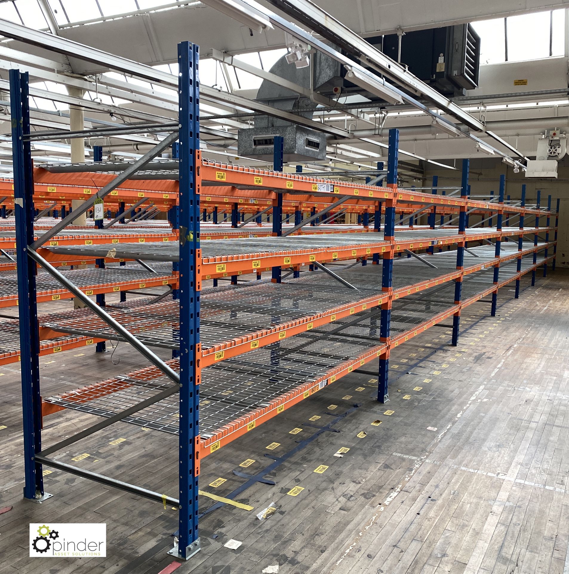 7 bays PSS 2K85 16 boltless Stock Racking, comprising 8 uprights 2400mm x 1200mm, 56 beams 2700mm, - Image 2 of 5