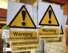 6 various Warning Signs