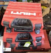 6 various Hilti Power Tool Boxes (no contents)