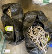 2 bags Life Line Kits, including rope, clips, etc