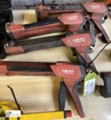 4 various Hilti Applicator Guns