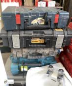 6 various Power Tool Boxes (no contents)