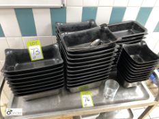 Quantity plastic Serving Bowls, Glassware, to trolley (trolley is lot 74)