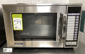 Sharp 1900W/R-24AT Commercial Microwave Oven, 240volts