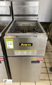 Anets SLG50 stainless steel gas fired twin basket Deep Fat Fryer