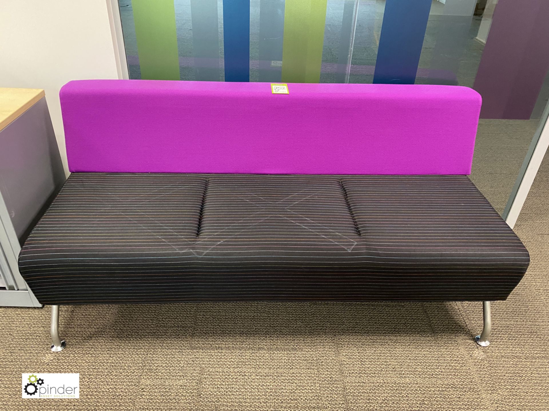 Pair upholstered multi coloured Breakout Sofas, 1600mm (located on 3rd floor) - Image 2 of 3