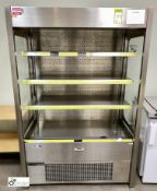 Foster stainless steel Chilled Food Display Unit, 240volts, 1190mm wide x 680mm x 1770mm high (in