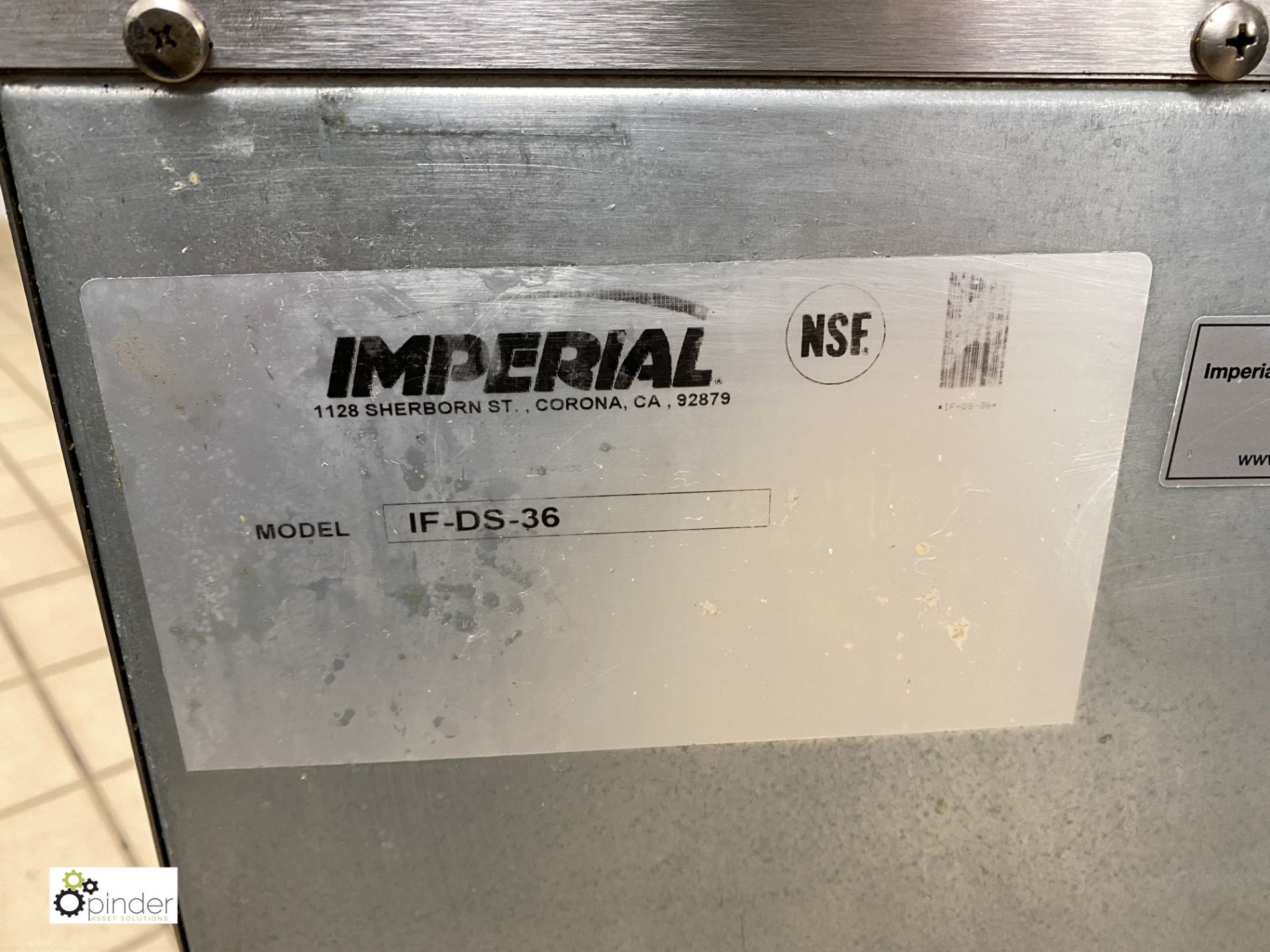 Imperial CIFSSP stainless steel mobile gas fired 5-basket Chip Fryer, attached to Imperial IF-DS- - Image 11 of 11