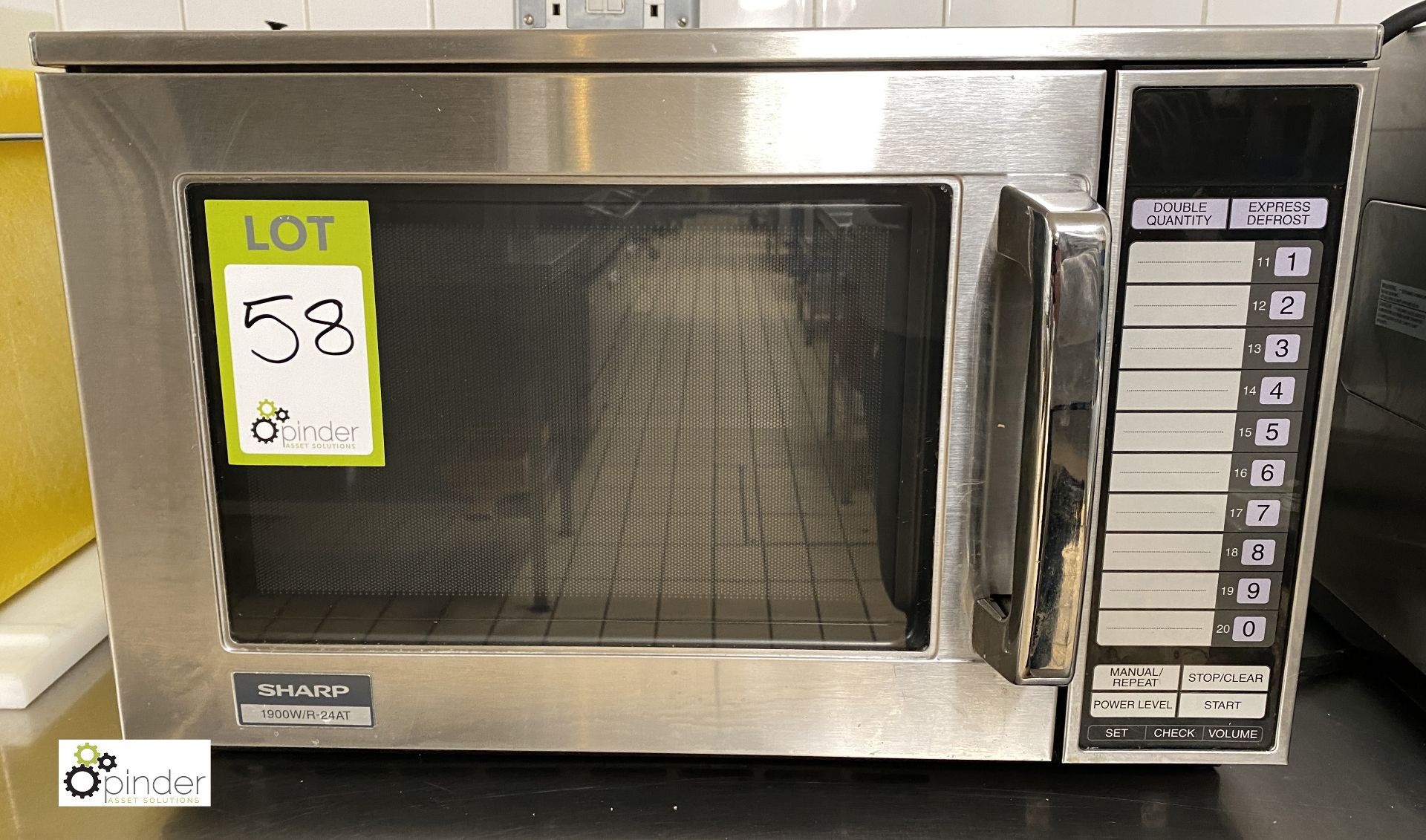 Sharp 1900W/R-24AT Commercial Microwave Oven, 240volts