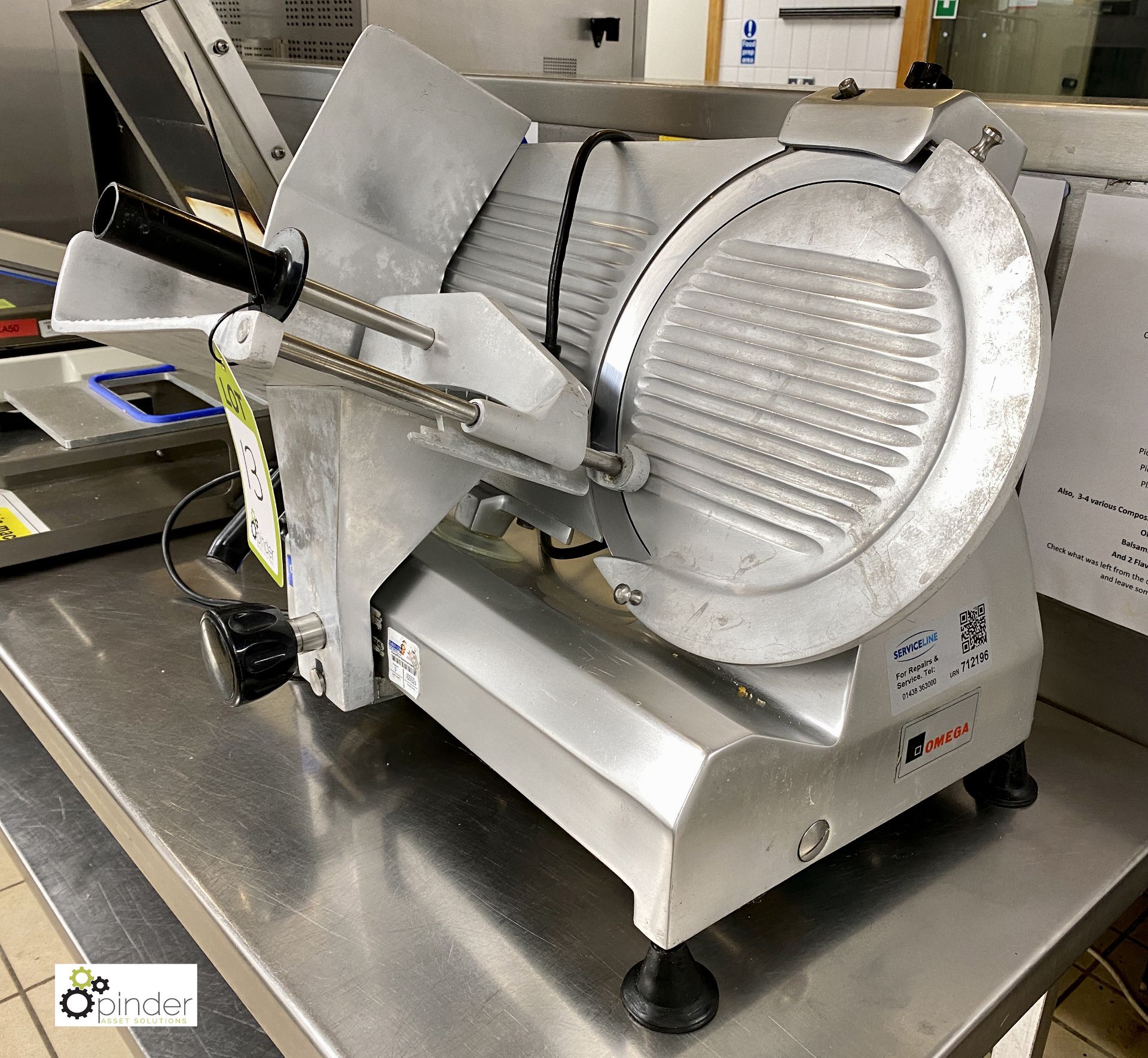 Omega AM300C Meat Slicer, 240volts - Image 2 of 3