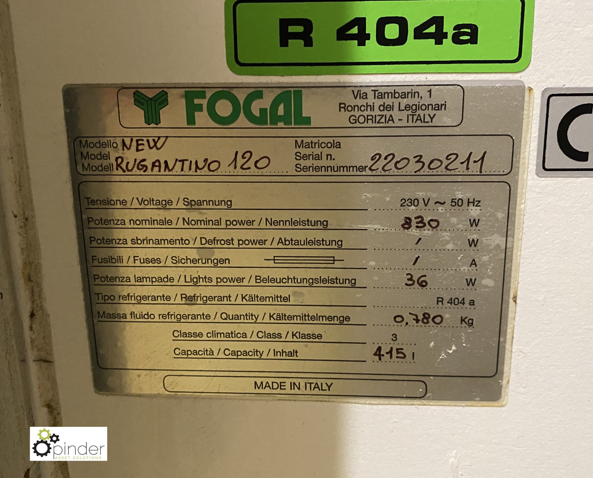 Fogal Rugantino 120 mobile Chilled Food Display Unit - Image 4 of 4