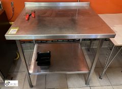 Stainless steel Preparation Table, 900mm wide x 770mm deep x 870mm high