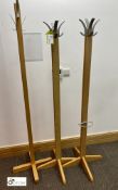 3 oak Coat Stands (located on 3rd floor)