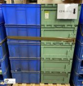 25 Stapelbehalter BITO Norm 643 plastic stackable Storage Containers and 5 Rerstop plastic stackable