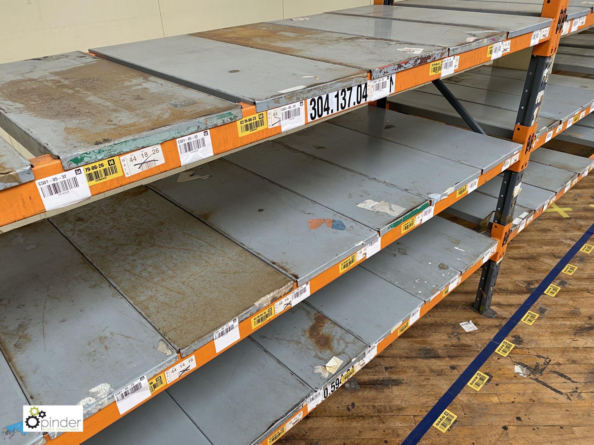 7 bays Dexion Speedlock Racking comprising 8 uprights approx 1840mm x 910mm wide, 42 beams 2440mm, - Image 3 of 5