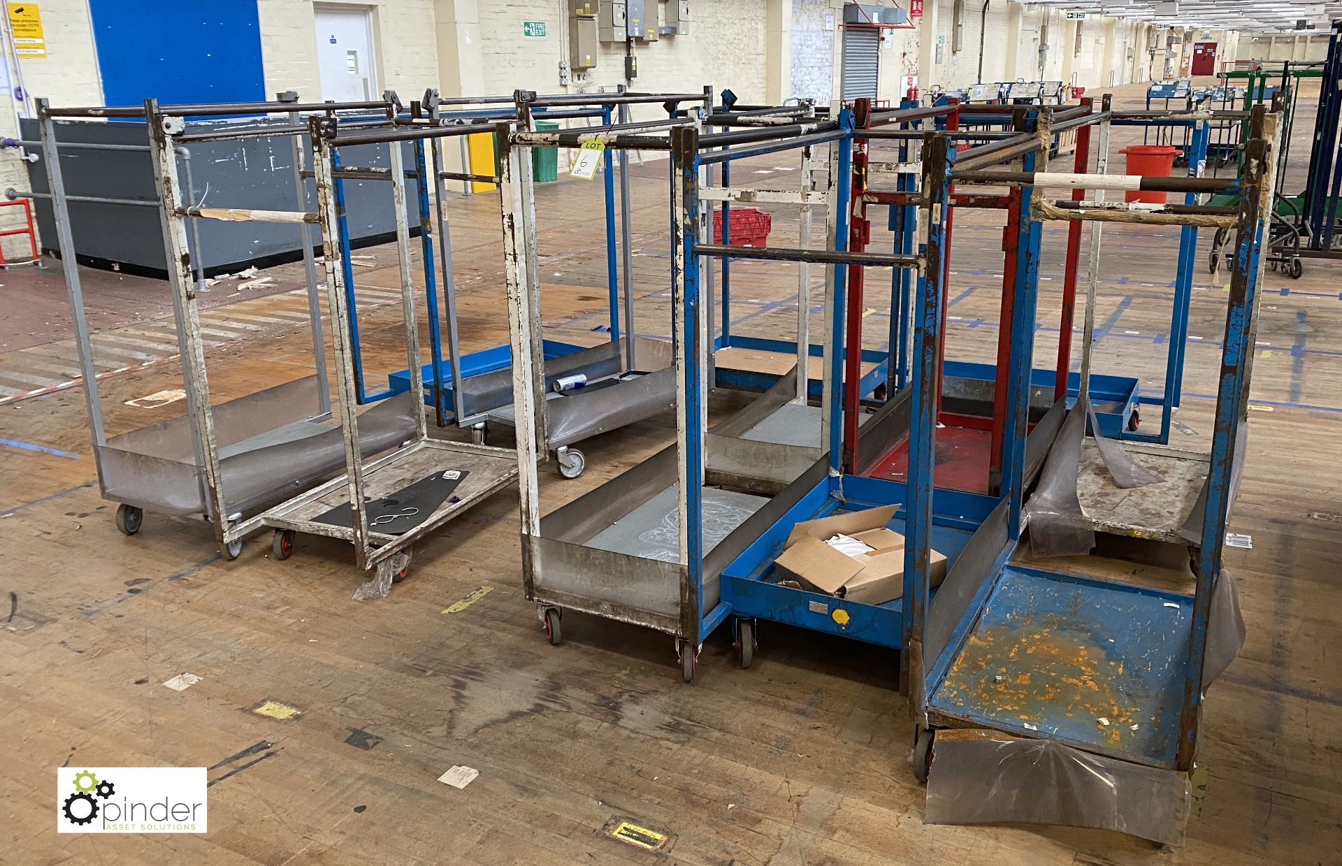 12 various fabricated Trolleys