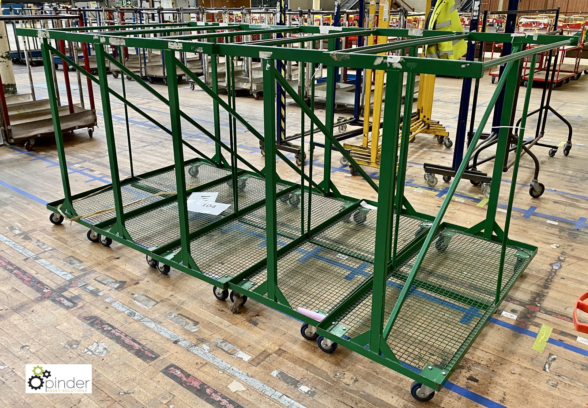 5 fabricated Garment Trolleys - Image 3 of 3